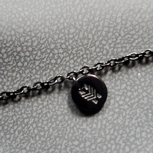 Titanium Black Necklace Brass and Unity - Picture 2 of 3